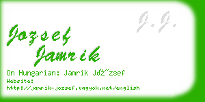 jozsef jamrik business card